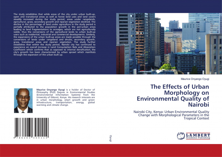 Carte Effects of Urban Morphology on Environmental Quality of Nairobi MAURICE ONYAN OYUGI