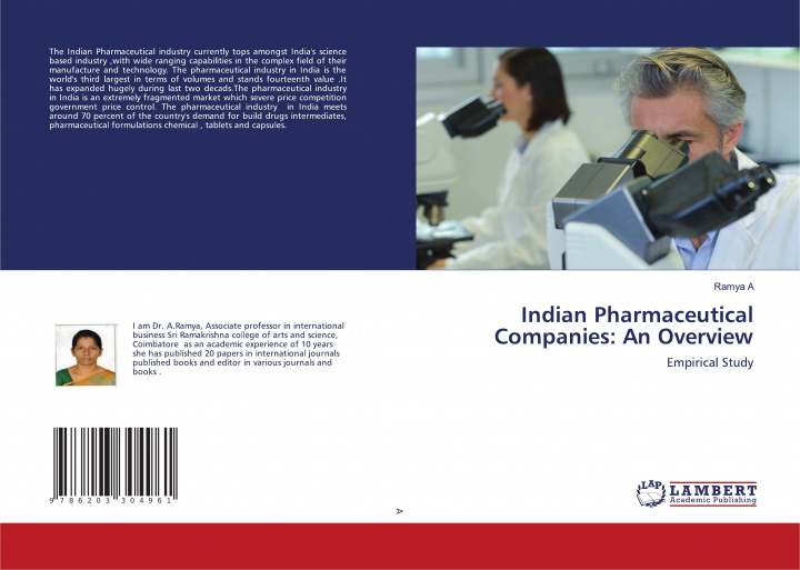 Knjiga Indian Pharmaceutical Companies RAMYA A