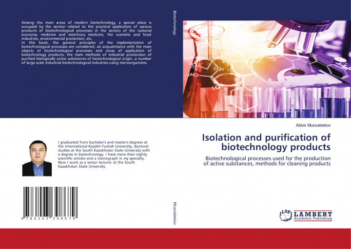 Książka Isolation and purification of biotechnology products AIDOS MUSSABEKOV