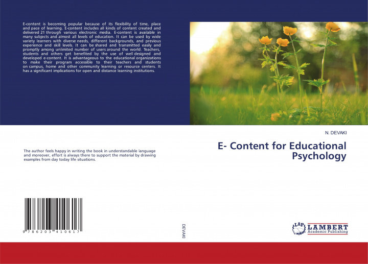 Buch E- Content for Educational Psychology N. DEVAKI