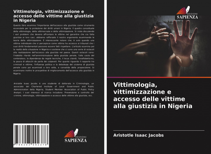 Книга Vittimologia, vittimizzazione e accesso delle vittime alla giustizia in Nigeria 