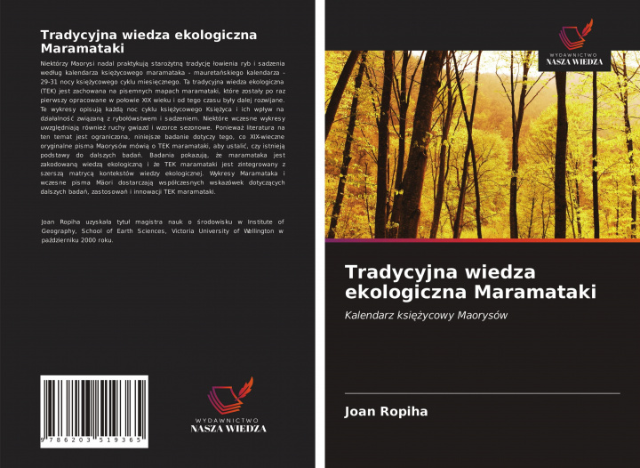 Kniha Tradycyjna wiedza ekologiczna Maramataki 