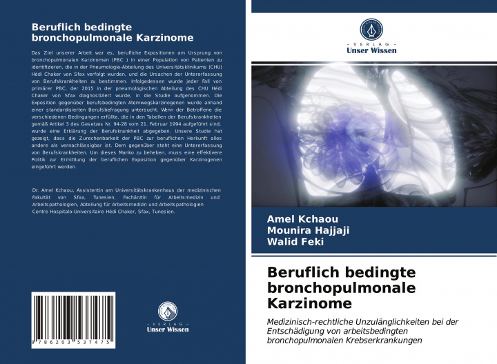 Carte Beruflich bedingte bronchopulmonale Karzinome AMEL KCHAOU
