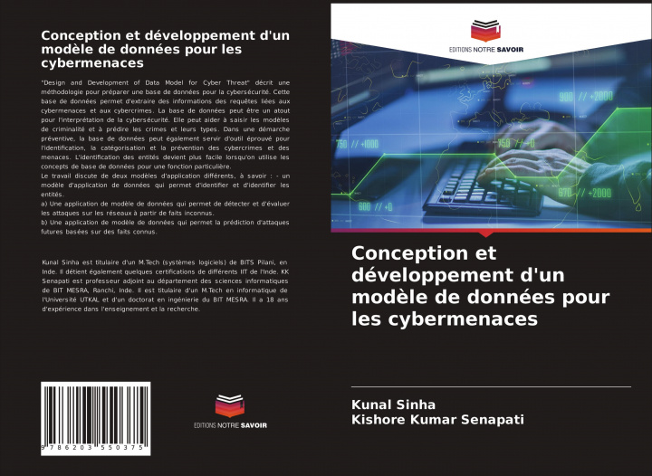 Kniha Conception et developpement d'un modele de donnees pour les cybermenaces Kishore Kumar Senapati