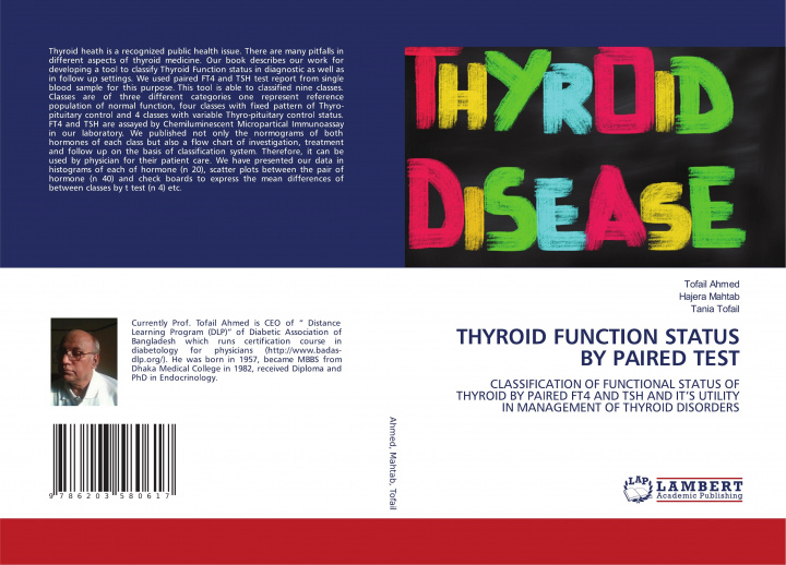 Knjiga Thyroid Function Status by Paired Test TOFAIL AHMED