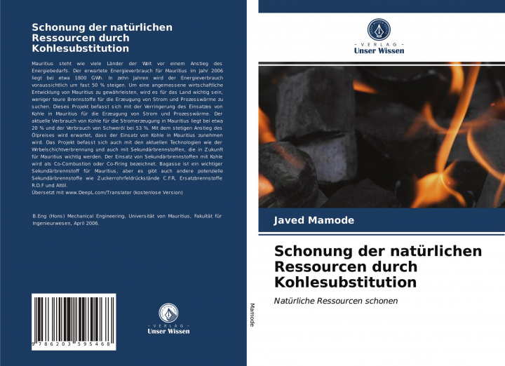 Carte Schonung der naturlichen Ressourcen durch Kohlesubstitution JAVED MAMODE