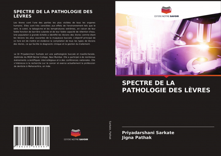 Kniha Spectre de la Pathologie Des Levres Jigna Pathak