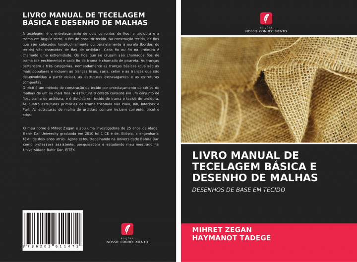 Kniha Livro Manual de Tecelagem Basica E Desenho de Malhas Haymanot Tadege