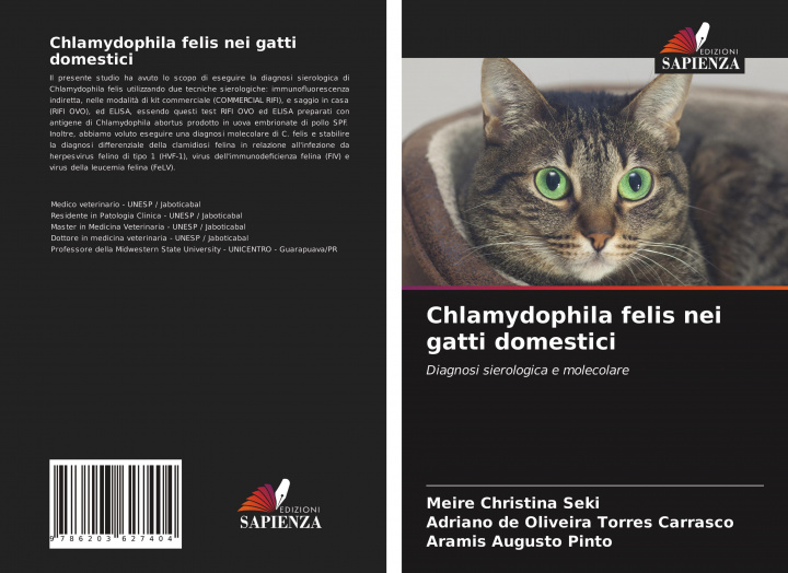 Kniha Chlamydophila felis nei gatti domestici Adriano de Oliveira Torres Carrasco