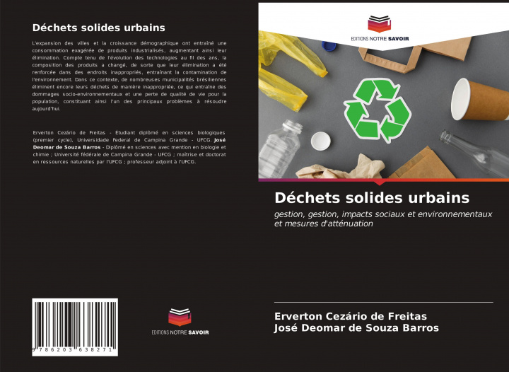 Knjiga Dechets solides urbains José Deomar de Souza Barros