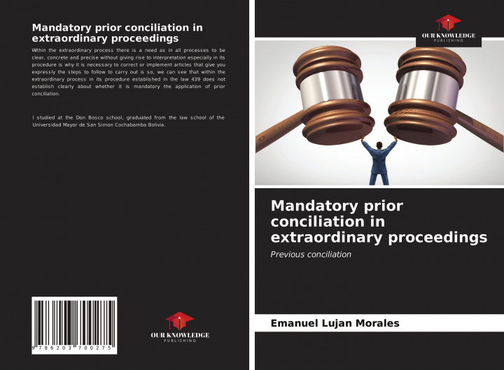 Knjiga Mandatory prior conciliation in extraordinary proceedings Emanuel Lujan Morales