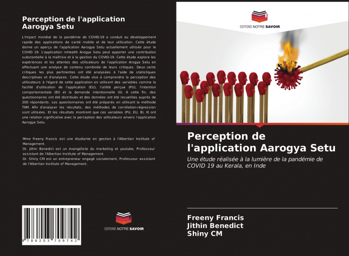 Knjiga Perception de l'application Aarogya Setu Jithin Benedict