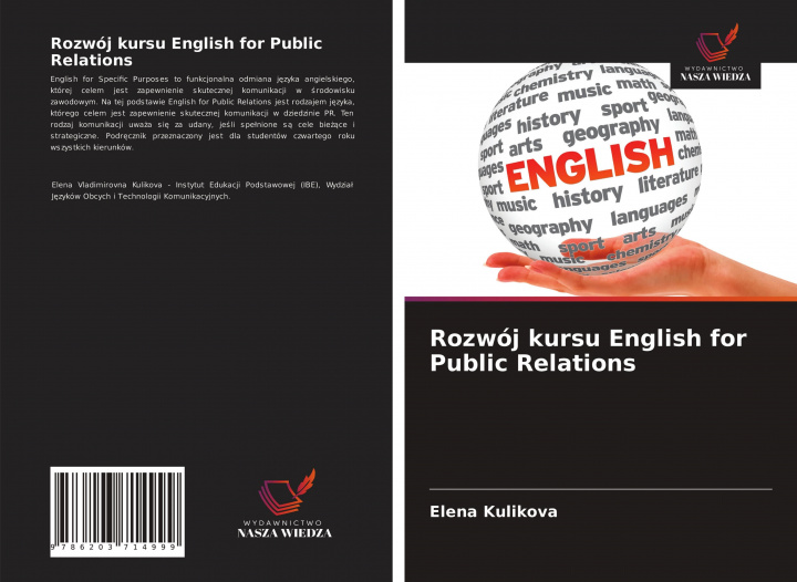 Kniha Rozwój kursu English for Public Relations 