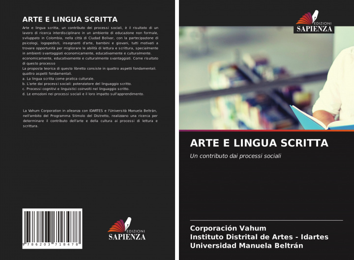Livro ARTE E LINGUA SCRITTA Instituto Distrital de Artes - Idartes