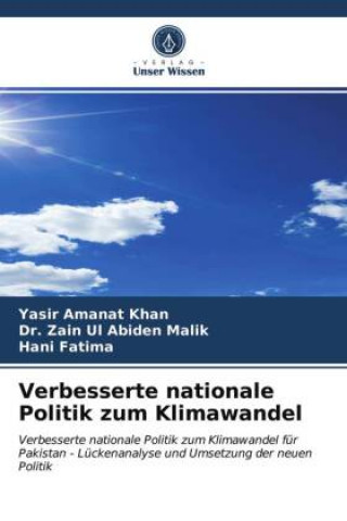 Livre Verbesserte nationale Politik zum Klimawandel Zain Ul Abiden Malik