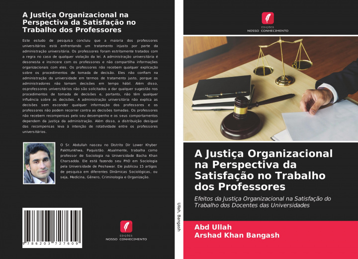 Kniha A Justiça Organizacional na Perspectiva da Satisfaç?o no Trabalho dos Professores Arshad Khan Bangash