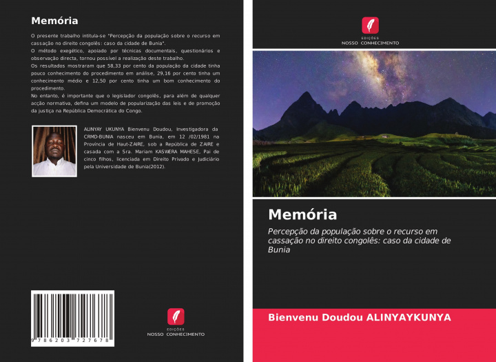 Boek Memória Bienvenu Doudou ALINYAYKUNYA