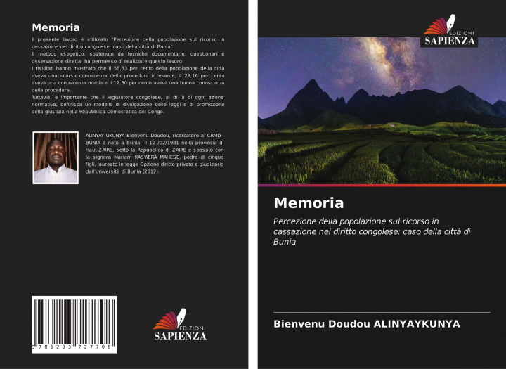 Boek Memoria Bienvenu Doudou ALINYAYKUNYA