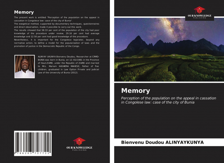 Knjiga Memory Bienvenu Doudou ALINYAYKUNYA