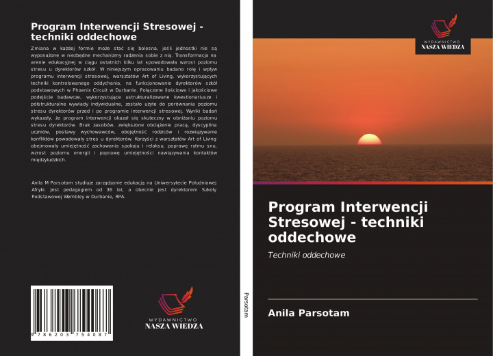 Knjiga Program Interwencji Stresowej - techniki oddechowe Anila Parsotam