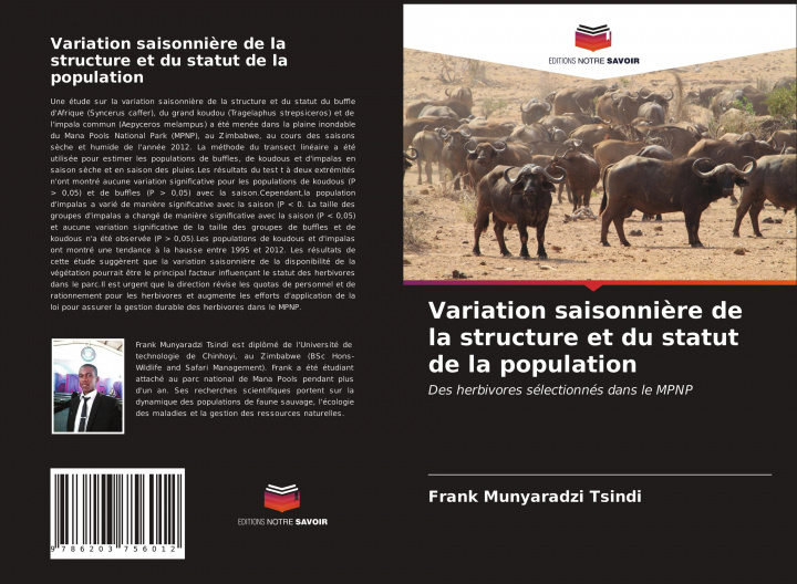 Carte Variation saisonni?re de la structure et du statut de la population Frank Munyaradzi Tsindi