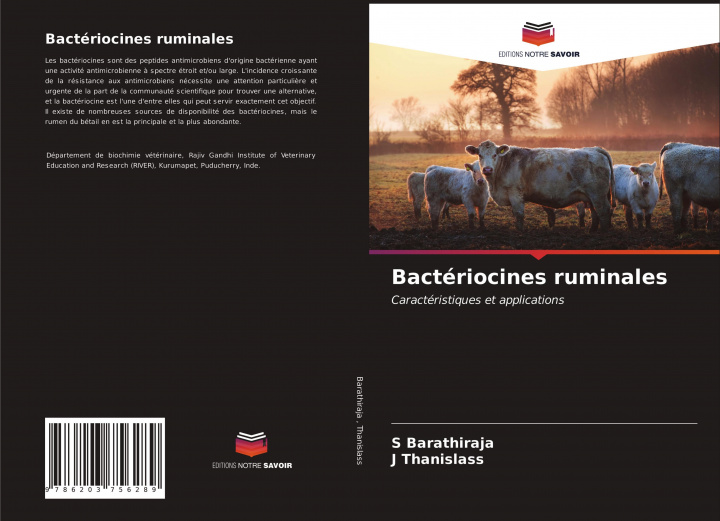 Knjiga Bactériocines ruminales J. Thanislass