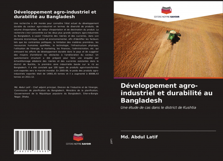 Kniha Développement agro-industriel et durabilité au Bangladesh 