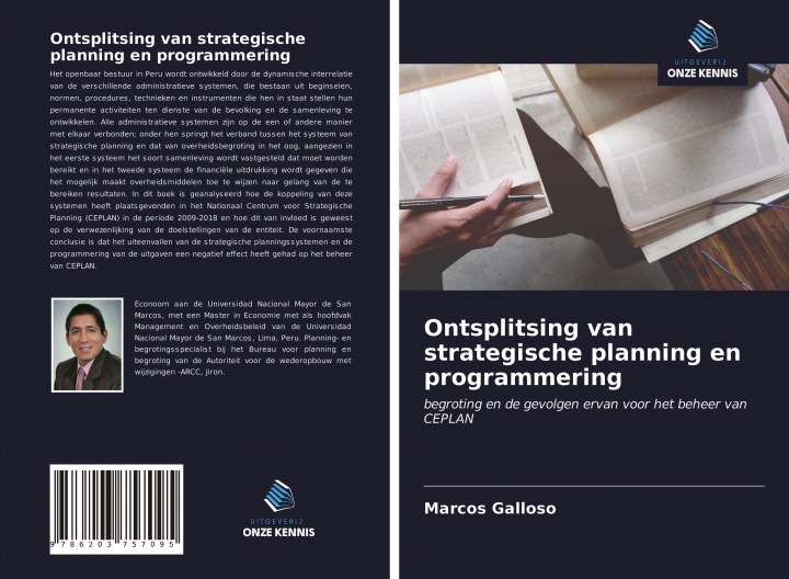 Kniha Ontsplitsing van strategische planning en programmering Marcos Galloso