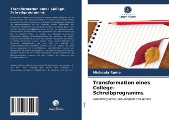 Knjiga Transformation eines College-Schreibprogramms Michaela Rome