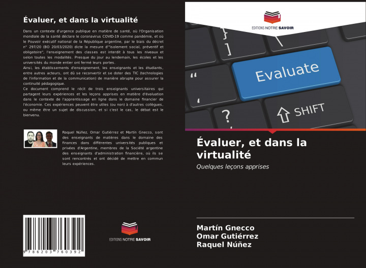 Knjiga Évaluer, et dans la virtualité Omar Gutiérrez