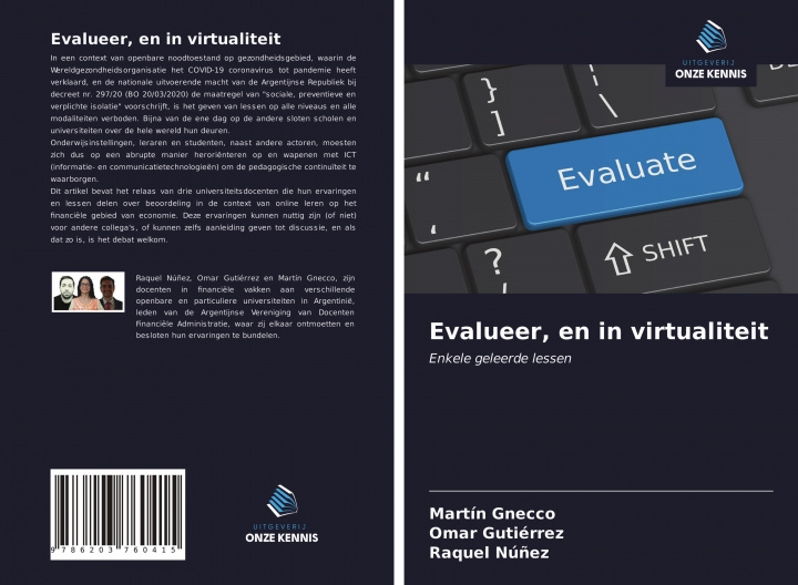 Knjiga Evalueer, en in virtualiteit Omar Gutiérrez