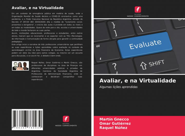 Knjiga Avaliar, e na Virtualidade Omar Gutiérrez