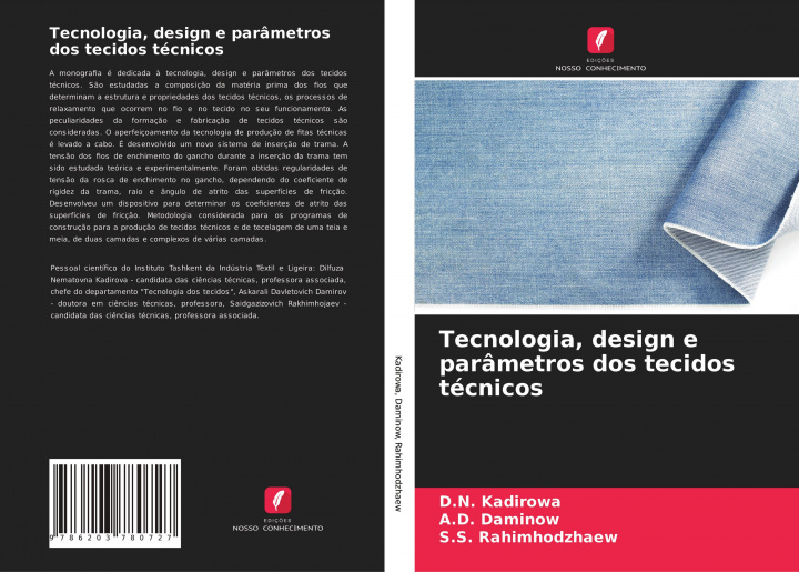 Kniha Tecnologia, design e parâmetros dos tecidos técnicos A. D. Daminow