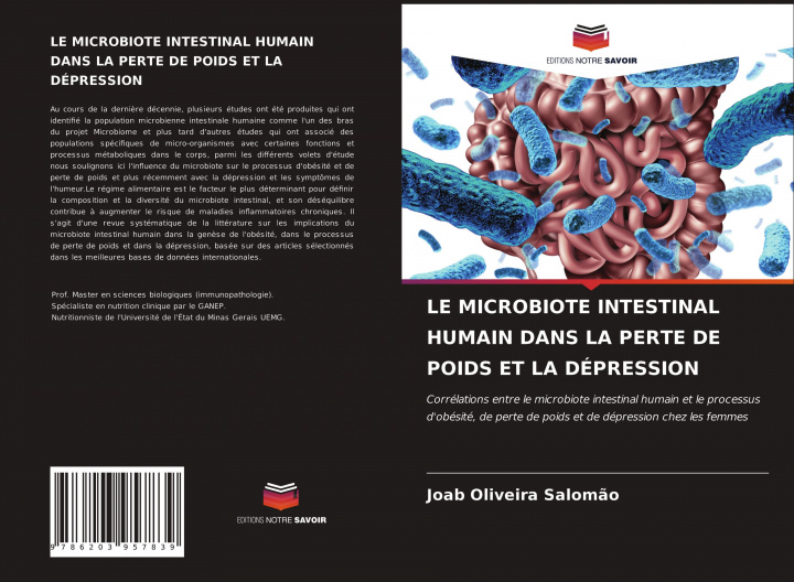 Book LE MICROBIOTE INTESTINAL HUMAIN DANS LA PERTE DE POIDS ET LA DÉPRESSION 