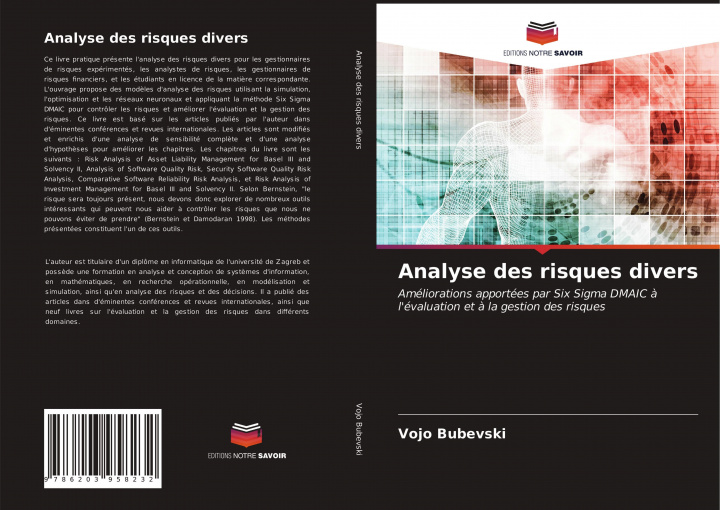 Knjiga Analyse des risques divers Vojo Bubevski