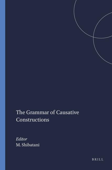 Carte The Grammar of Causative Constructions 