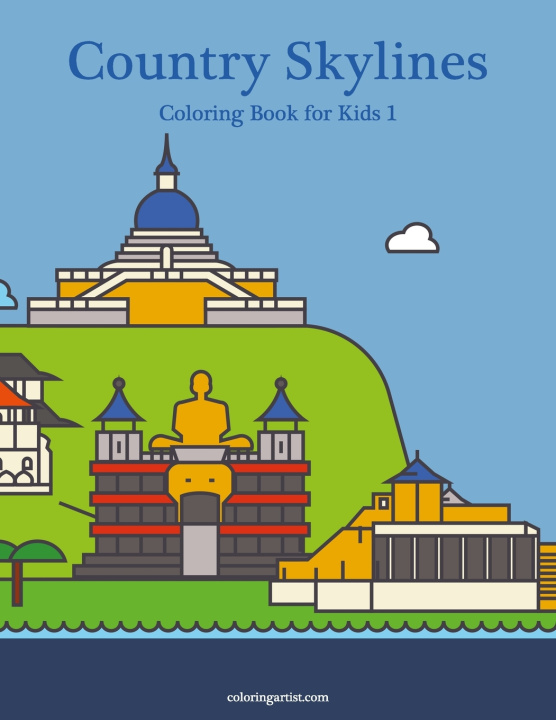 Knjiga Country Skylines Coloring Book for Kids Snels Nick Snels