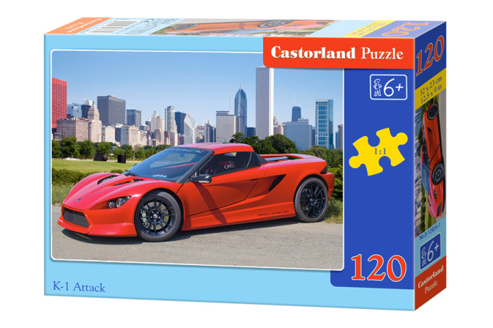 Könyv Puzzle 120 Czerwone auto sportowe B-12824-1 