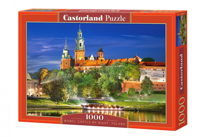 Carte Puzzle 1000 Zamek Wawelski nocą, Polska C-103027-2 