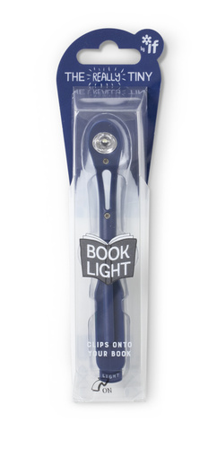 Proizvodi od papira Lampička do knížky s LED úzká - tmavě modrá 
