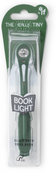 Hra/Hračka Lampička do knížky s LED úzká - tmavě zelená 