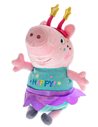 Hra/Hračka Peppa Pig Happy Party plyšový s čelenkou 