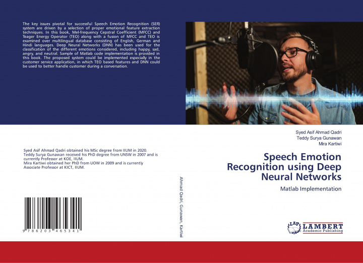 Kniha Speech Emotion Recognition using Deep Neural Networks Teddy Surya Gunawan