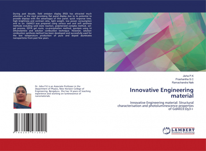 Knjiga Innovative Engineering material Prashantha S. C