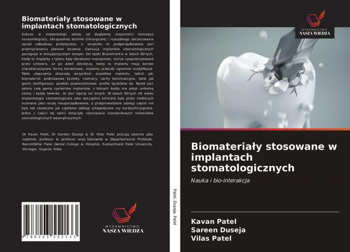 Book Biomateria?y stosowane w implantach stomatologicznych Sareen Duseja