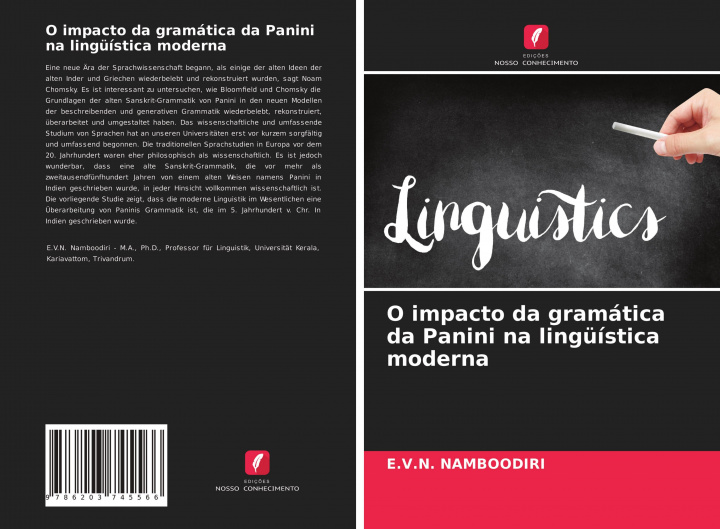 Knjiga O impacto da gramática da Panini na lingüística moderna E.V.N. Namboodiri