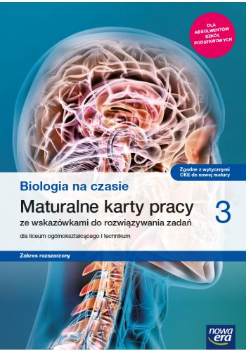 Kniha Nowe biologia na czasie karty pracy maturalne 3 liceum i technikum zakres rozszerzony Bartłomiej Grądzki