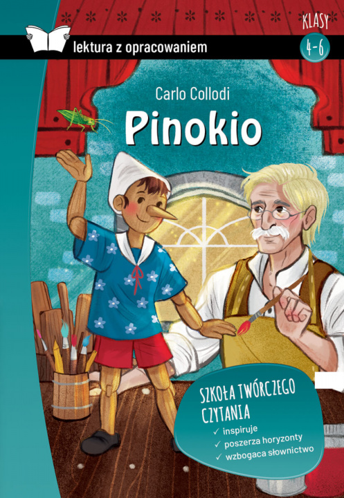 Kniha Pinokio. Lektura z opracowaniem Carlo Collodi