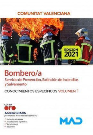 Könyv BOMBERO;A CONOCIMENTOS ESPECIFICOS VOL 1 GENERALITAT VALENCIANA 