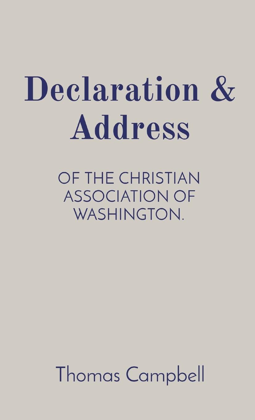 Knjiga Declaration & Address Thomas Acheson